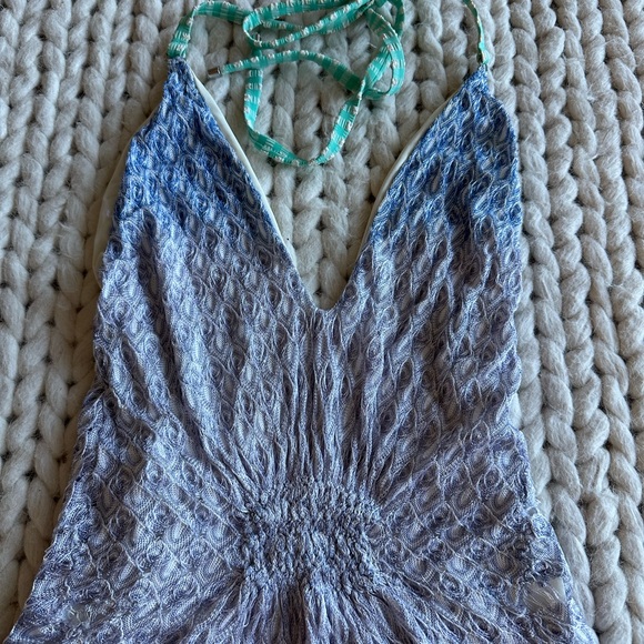 Missoni Textured Blue and White Top - Picture 1 of 16